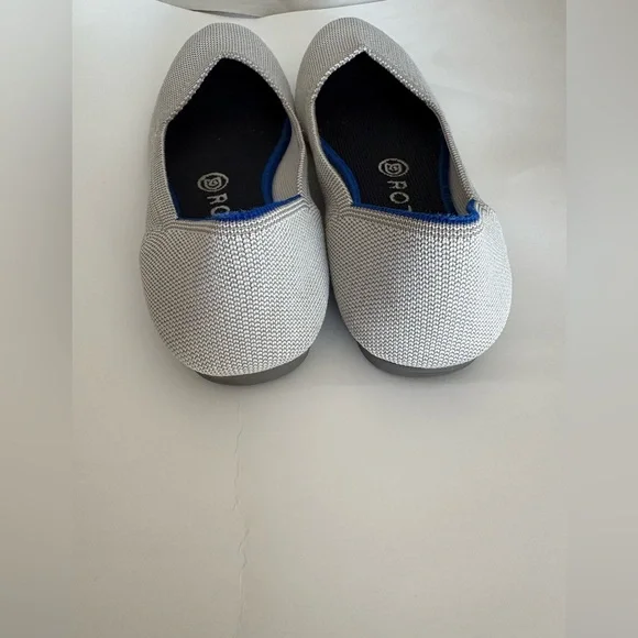 Rothy's Women's birdseye flax gray round toe Flats 7 - Picture 4 of 8